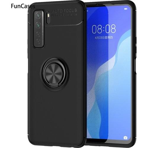 Magnetic Support Shell Holder Cases Honor 30 Pro Plus Phone TPU Cover sFor Huawei Nova 7 SE Honor 30 Lite 7i 8 X10 Max 30S 10X