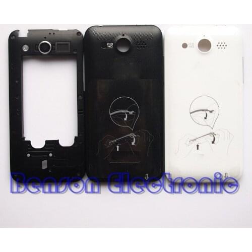 BaanSam New Middle Frame Battery Back Cover For Huawei U8860 Housing Case With Antenna+Camera Lens+Power Volume Buttons