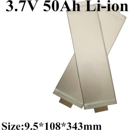 Brand new ternary polymer 3.7v50ah large capacity electric motorcycle monomer lithium battery power soft pack 60ah RV battery