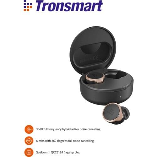 Original Tronsmart Apollo Bold ANC Earbuds (Active Noise Cancelling) TWS Wireless Earphones with QualcommChip QCC5124, Apt-X
