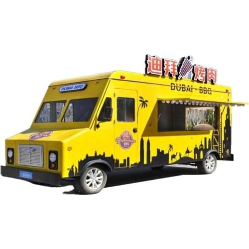 Customized Mobile Food Truck for Sale Ice Cream Cart for Sale Food Vending Kiosk with CE ISO