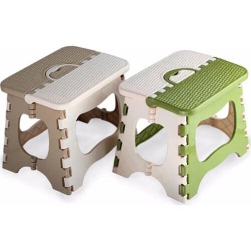 Plastic Folding Stool Thickening Chair Portable Home Furniture Children Convenient Dining Stool