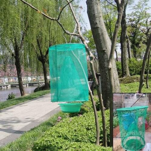 Farm Suspension Fly Cage Green Fly Catching Cage Environmental Fly Catcher Fly Killer Folding Fly Catching Cage Fly Artifact