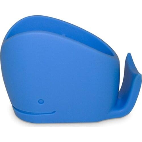 Cute Blue Silicone Whale Toothbrush Holders Bathroom Storage Rack Wash Supplies