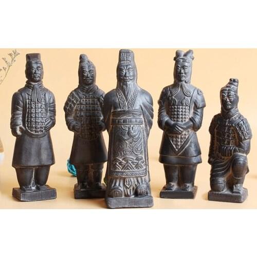 Chinese Style Home Qin Dynasty Terracotta Warriors and Horses Ornaments Home Decoration Crafts