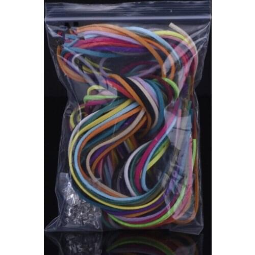 667E 20-color 3mm Width Suede Rope Double-sided Leather String Thread Flat Faux Suede Cord Braiding Weaving DIY Supplies