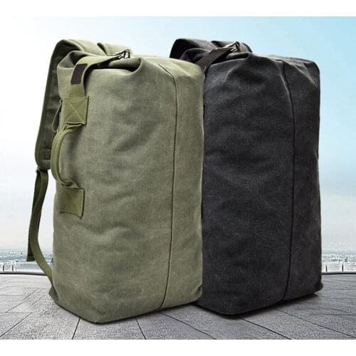 Large Capacity Travel Climbing Bag Tactical Military Backpack Women Army Bags Canvas Bucket Bag Shoulder Sports Bag Male