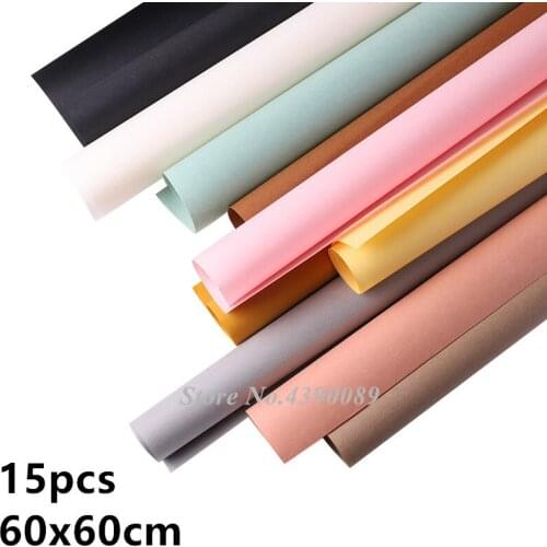 15pcs Waterproof Kraft Paper Wrapping Papers Colorful Wrapping Papers Gift Packing Papers Waterproof Oxford paper Xmas Gift Pack