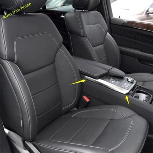 Lapetus Middle Control Gear Shift Box / Multimedia Cover Trim Fit For Mercedes-Benz GLE W166 2016 2017 2018 ABS Auto Accessories