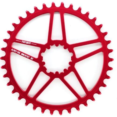 PASS QUEST GXP Bicycle Chain Ring MTB Narrow Wide Chainring Bike Chainwheel 0mm Offset Crankset 38-42T