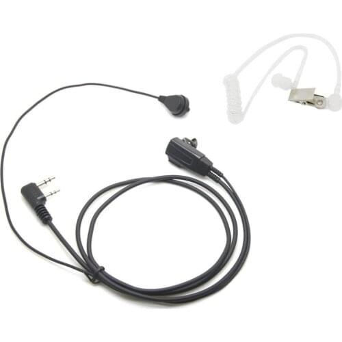2 Pin PTT MIC Headset Covert Acoustic Tube In-ear Earpiece For TYT Baofeng UV-5R BF-888S CB Two Way Radio Accessories