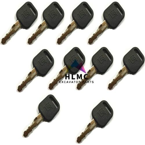 2PCS excavator construction machinery parts 34B0557 ignition key