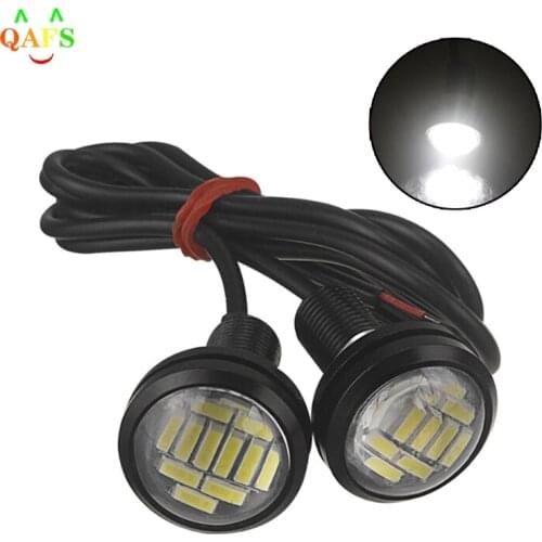 2Pcs/lot Eagle Eye LED Daytime Running DRL Backup Light Driving Light 12V 15W ABS Material Car Reversing LampReversing Light