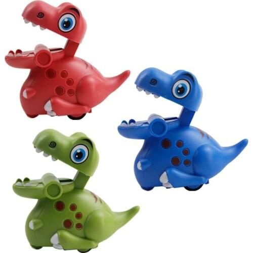 2021 New Cartoon Children Press Small Mini Fun Dinosaur Return Force Car Sliding Inertia Childrens Toy Car For Baby Kids Gift