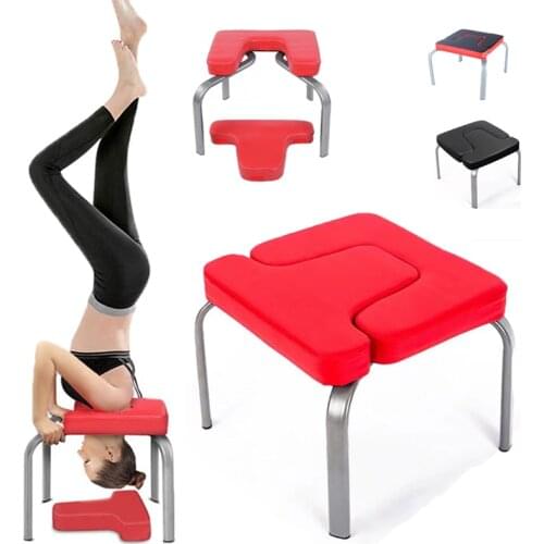 44x43x36.5cm Yoga Inversion Chair for Home Gym Fitness Yoga Accessories Headstand Bench Exercise Head Support Shoulder Support