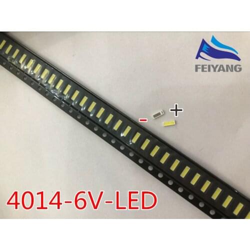 50PCS/Lot FOR SEOUL 4014 SMD LED Beads Cold white 1W 6V 150mA For TV/LCD Backlight LED Backlight High Power REPLACE 4020 6V