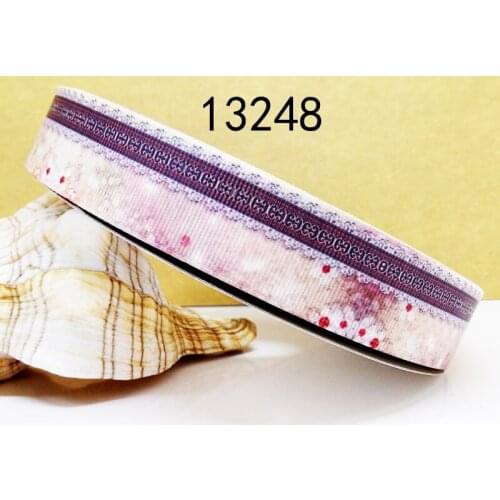Free shipping 50 yard per size cartoon printed grosgrain ribbon 13248