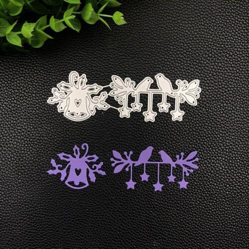 Bunnymoon Bells with Birds Metal Cutting Dies and stamp For Scrapbooking Practice Hands-on DIY Album Decor Card Craft Dies