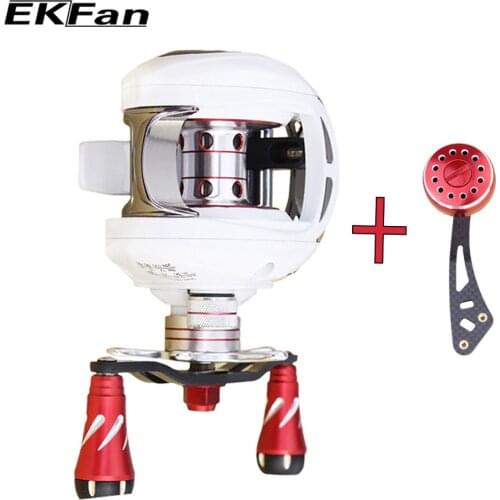 EKFan High Speed 7.0:1 Right/Left Handed Baitcasting Reel 9+1 BBs Drag Power 8KG Fishing Reel With Two Fishing Handles
