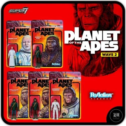 Super7 Planet of the Apes movies and tv Anime Action Figure 3.75inch Collectible figurines Halloween Gift Toys for boy