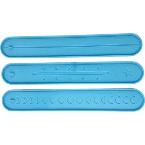 Incense Holder Resin Mold Moon Phase Incense Burner Container Epoxy Resin Casting Mold Incense Sticks Ashes Catcher Mold