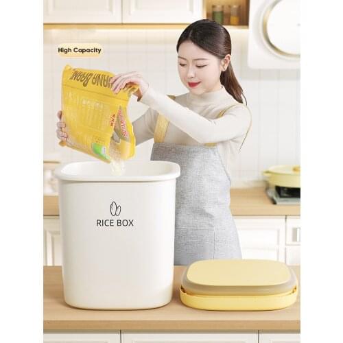 Joybos Storage Jar With Lid for Rice Cereal Bucket Insect-Proof Grain Food Dispenser Box Kitchen Sealed Metering Container JBS21