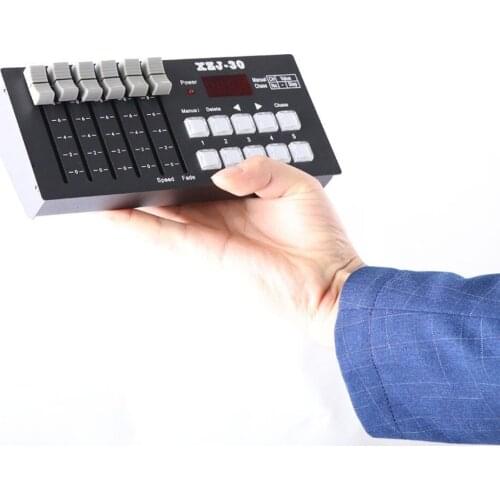 DMX512 Controller Small Stage Performance Dimmer MINI Simple Wireless Light Console Rechargeable Battery 30CH Dmx512 Channel