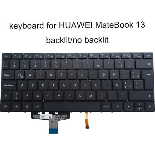 KPL Latin backlit keyboard for HUAWEI MateBook 13 WRT-W29 KPR-W19 W29 HN-W19L LA qwerty laptop computers keyboards 9Z.NEWBH.01E