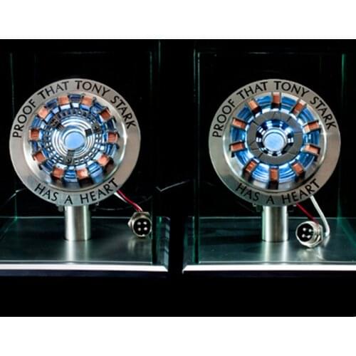 Hasbro Avengers Iron Man 1:1 Arc Reactor Touch and Voice Activated Switch Light Arc MK2 MK1 DIY Parts Model Chest Lamp Toy