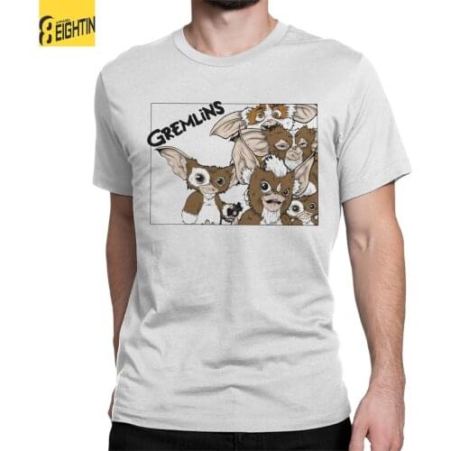 Men T-Shirts My Version Of The Magwai From Gremlins Novelty Pure Cotton Tee Shirt Short Sleeve T Shirts Crewneck Clothes