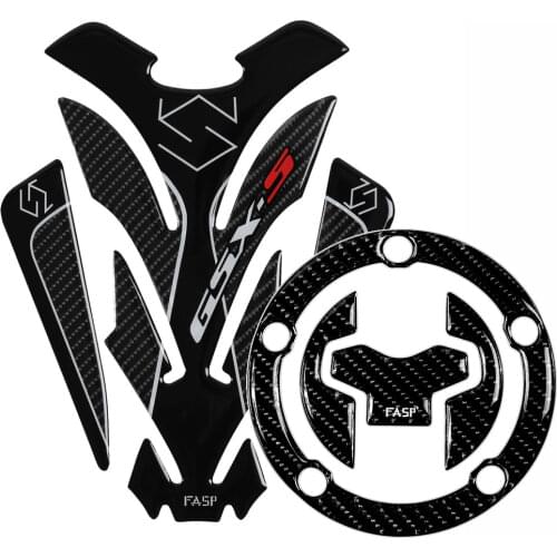 5D Carbon Fiber Motorcycle Fuel Tank Pad Decals Gas Cap Sticker For SUZUKI GSXR250 GSX250R DL250 DL650 DL1000 GSX-S1000 18