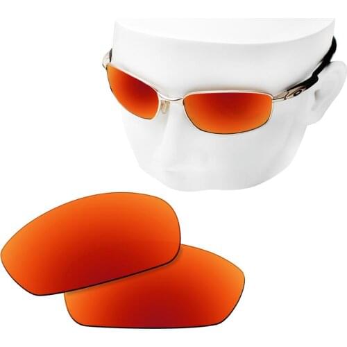 OOWLIT Polarized Replacement Lenses of Fire Red Mirror for-Oakley Blender OO4059 Sunglasses