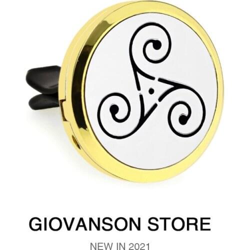 Cross 30mm Car Air Freshener Car Perfume Diffuser Clip Car Air Auto Vent Freshener Essential Oil Perfume Locket 10pc pad