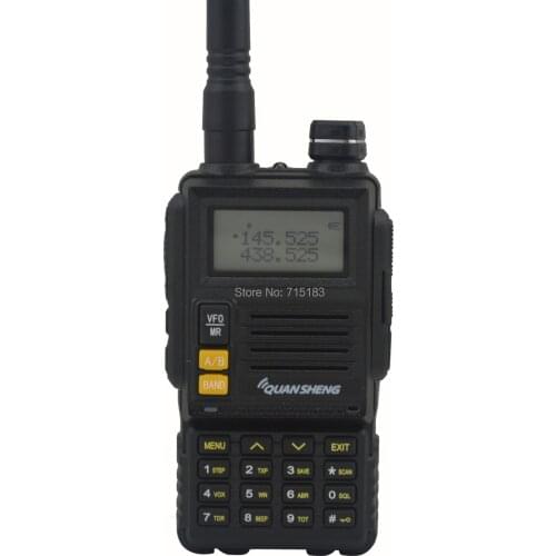 2pcs/lot 2014 New QUANSHENG TG-45UV Walkie Talkie UHF400-480MHz & VHF136-174MHz Dual Band 6W 128CH Portable Two-way Radio