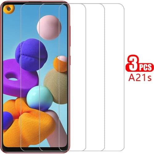 Protective tempered glass for samsung a21s screen protector on galaxy a 21s a21 s film samsun samsumg sansung galaxi samsunga21s