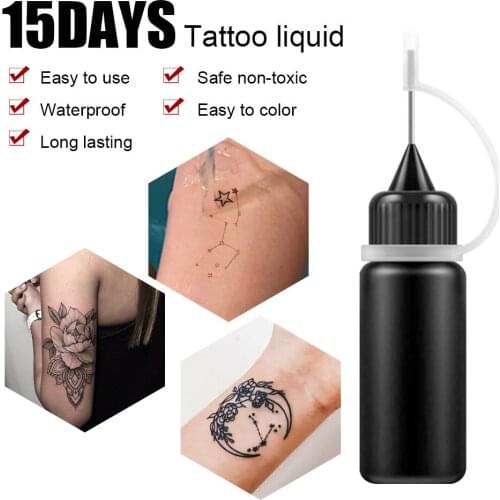 Temporary Tattoo 10ml Liquid Tattoo Paste Black Brown Red Brown Henna Cones Indian For Temporary Tattoo Sticker Body Paint