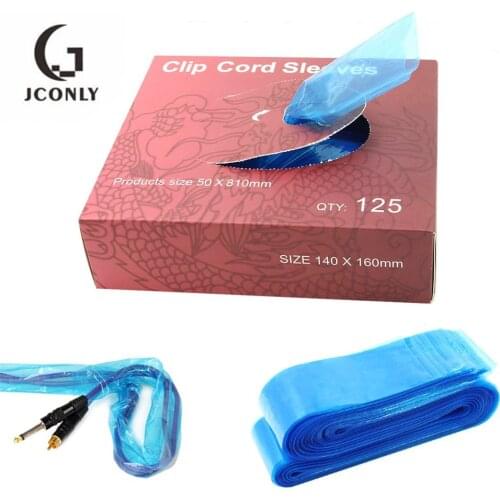 Tattoo Clip Cord Sleeves Bags Supply 125PCS Disposable Covers Bags For Tattoo Machine Tattoo Pen Tattoo Accessories Supplies