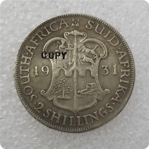 1931 SOUTH AFRICA 2 SHILLING COPY commemorative coins-replica coins medal coins collectibles