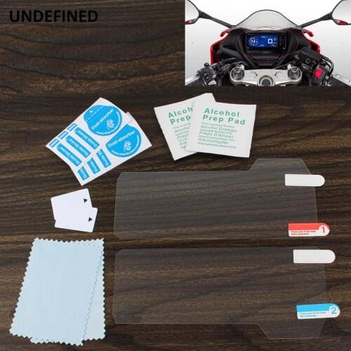 Motorcycle Speedometer Dashboard Screen Protector Film for Honda CBR650R CB650R 2019 Clear Decals Stickers 2Sets