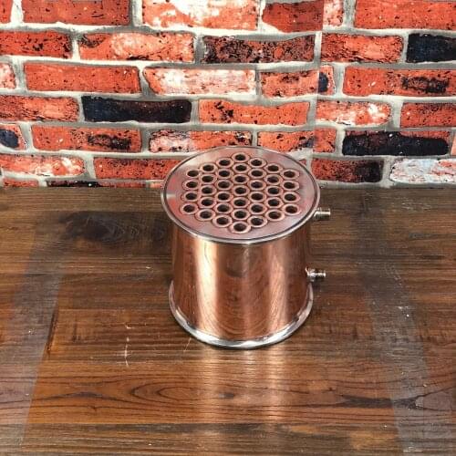 8" Copper Condenser, Dephlegmator, Reflux, Distiller Condenser. 200mm, 37 pipes 16mm. Copper 99,99