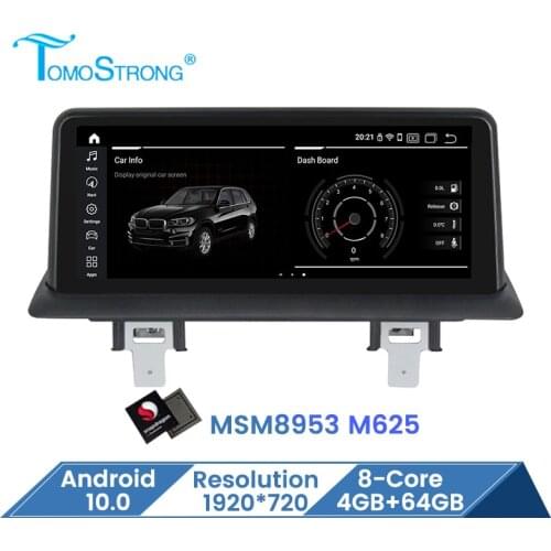 Qualcomm Snapdragon 625 Car multimedia player for BMW 1 Series 120i E81 E82 E87 E88 Android 10 IPS screen GPS Carplay Dsp 4G