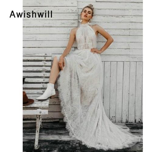 Awishwill Sleeveless Wedding Dresses