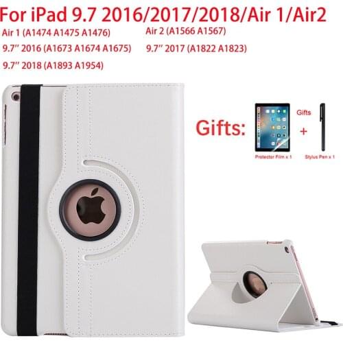 360 Degree Rotating Case For iPad 9.7 PU Leather Flip Cover For ipad Pro 9.7 2017 2018 Case For funda ipad Air 1/5 Air 2/6 Coque