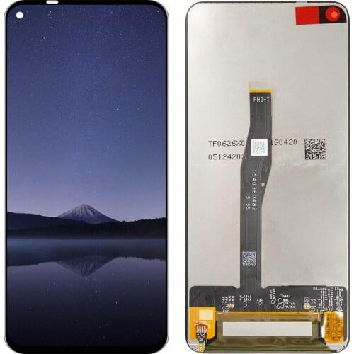 For Huawei Nova 5T YAL-L21 YAL-L41 YAL-AL10 LCD Display Touch Screen Digitizer Glass Assembly + Frame