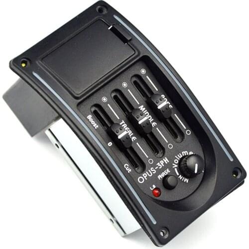 Belcat OPUS-3PH Guitar Pickup 3Band EQ with Phase 3 Band Equalizer with phase Bass Middle Treble Controls