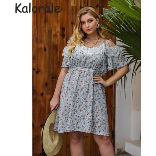 Kalorale Summer Dresses With Lace