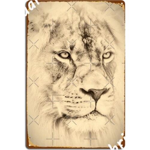 The Ruler Lion By Dam Creatives Poster Metal Plaque Plaques Custom Wall Wall Pub Tin Sign Posters