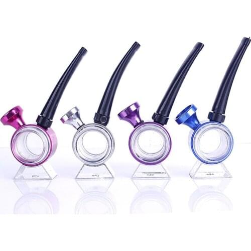 Mini Pipe Hookah Fashion Small Portable Smoking Pipes Metal Tobacco Pipe Shisha Narguile Gift Grinder Smoke