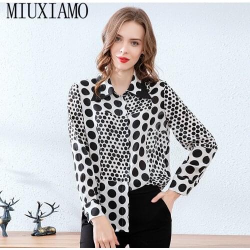 MIUXIMAO Polka Dot Blouses