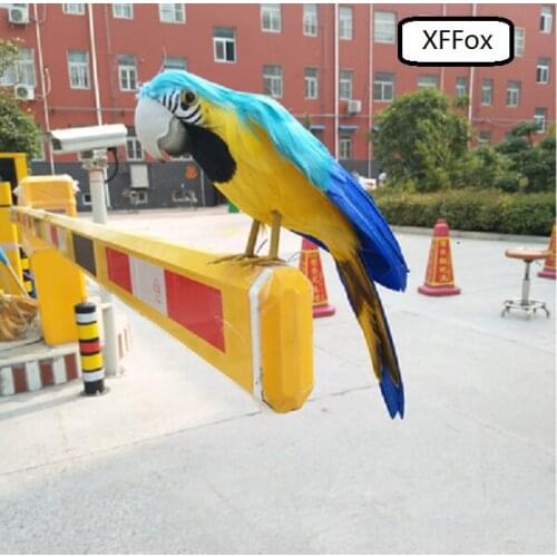New real life blue parrot model foam&feather little wings parrot bird gift about 32cm xf0102